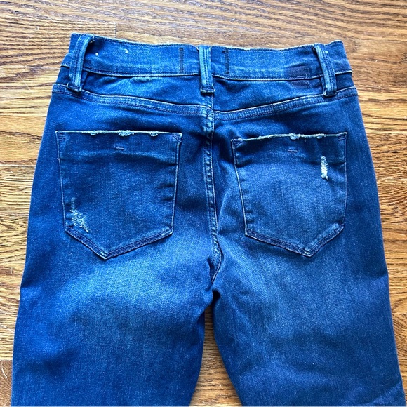 Nancy Rose Emma Mini Flare Cropped Jeans Size 28 Denim - Picture 5 of 7